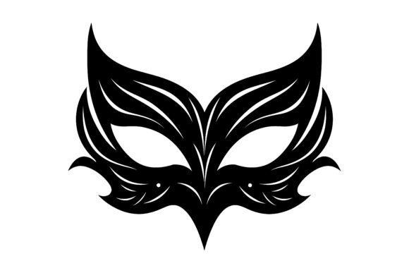 Decorative Carnival Mask Silhouette: Design Guide