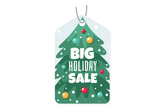 Decorative Gift Label with Christmas Tree Ideas