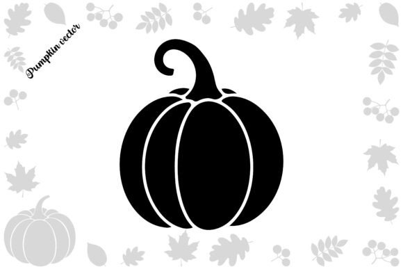 Decorative Pumpkin Shadow Design for Fall Crafts