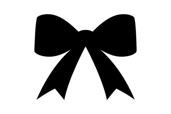 Decorative Ribbon Silhouette SVG for Modern Design