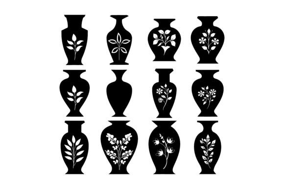 Decorative Vases Minimalist Silhouette Guide