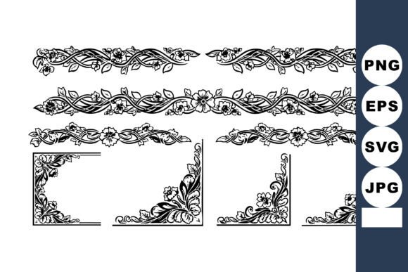 Elegant Vintage Floral Borders for Timeless Design