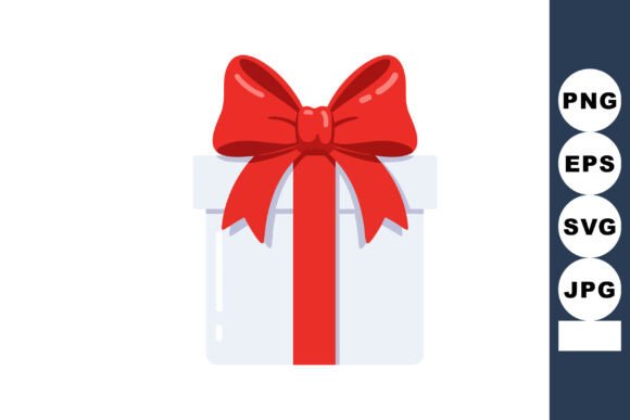 Elevate Designs with a Gift Box and Red Ribbon Bow
