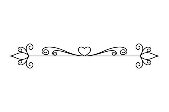 Elevate Designs with a Vintage Heart Divider