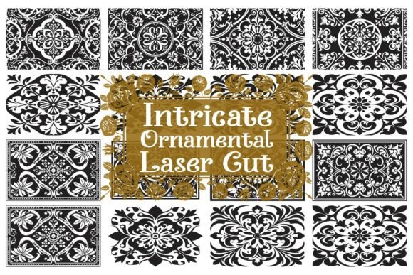 Intricate Vintage Decorative Laser Cut Designs