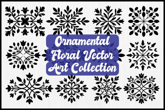 Refining Brand Identity with the Decorative Floral Vector Elements Set