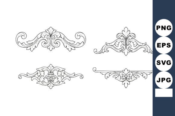 Reviving Classic Elegance with Vintage Ornamental Decorative Elements V
