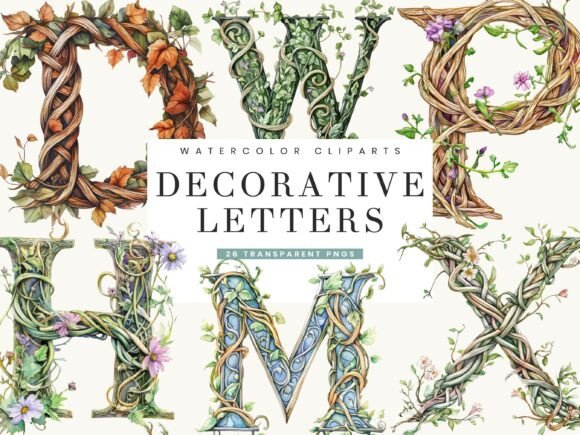 Strategic Implementation of Celtic Decorative Letters Clipart for Brand Identity and Creative Projects
