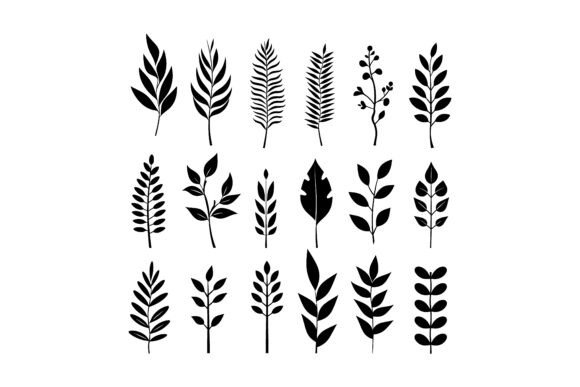 Tropical Decorative Leaf Set for Bold Designs