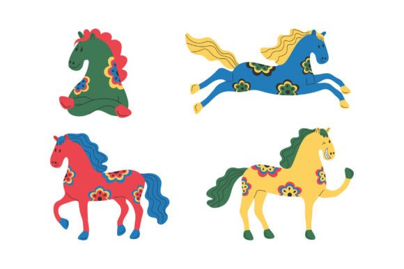 Unlocking Creativity with Hand Drawn Decorative Horses for Your Next Project