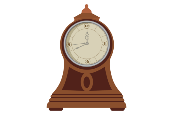 Vintage Wooden Clock: A Timeless Decorative Interior Icon